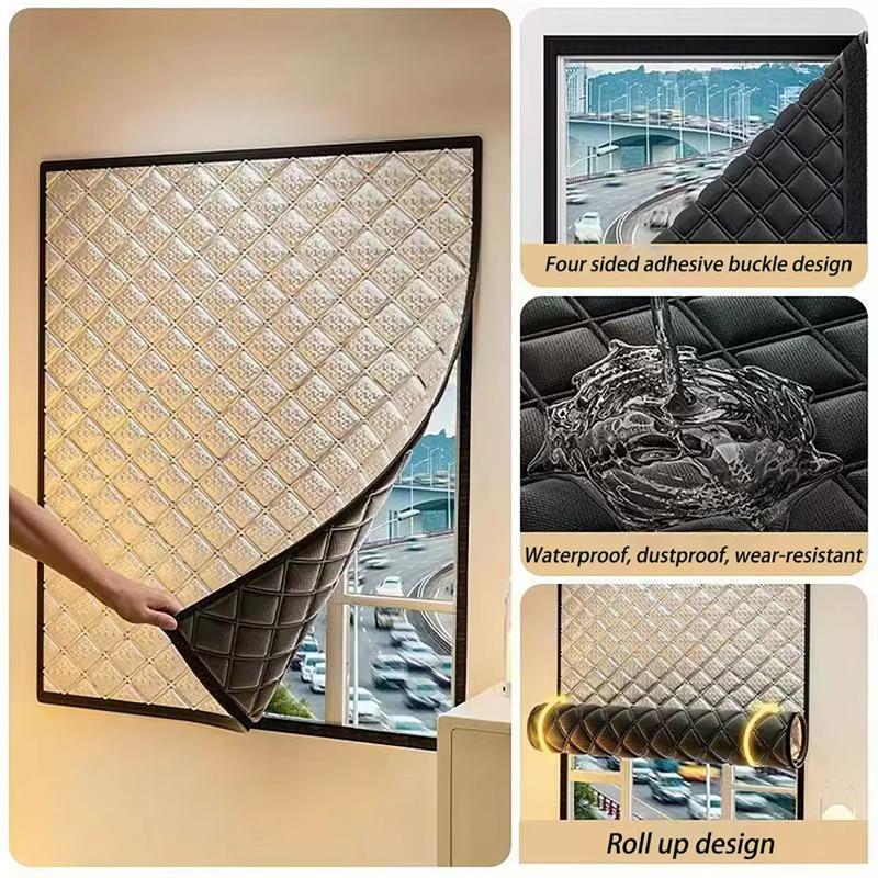 2026 Winter Windproof Thermal Screen Window Soundproof Curtains Windproof and Warm Curtains Thermal Insulated Window Cover