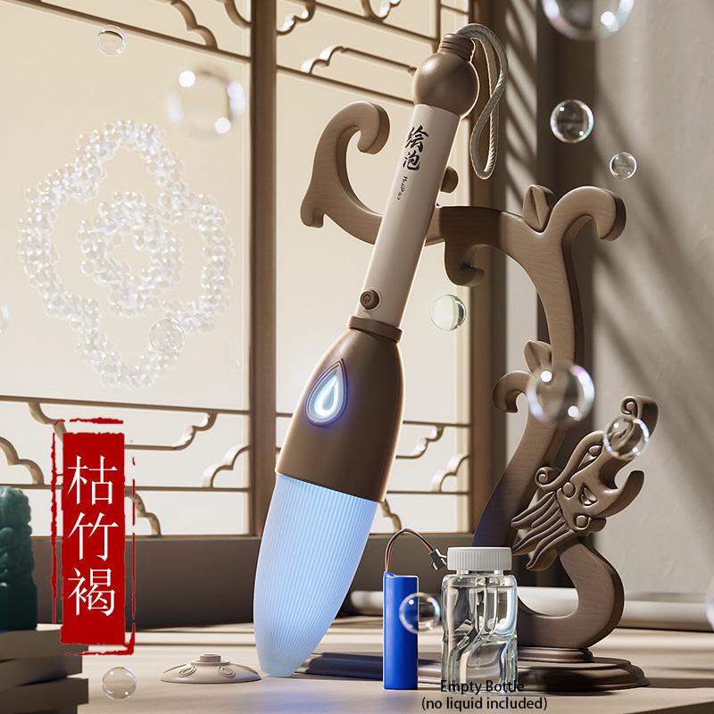 Children Magic Bubble Pen DIY Graffiti Fully Automatic Bubble Machine Soap Bubble Spray Bubble Machine  for Boys & Girls Toy
