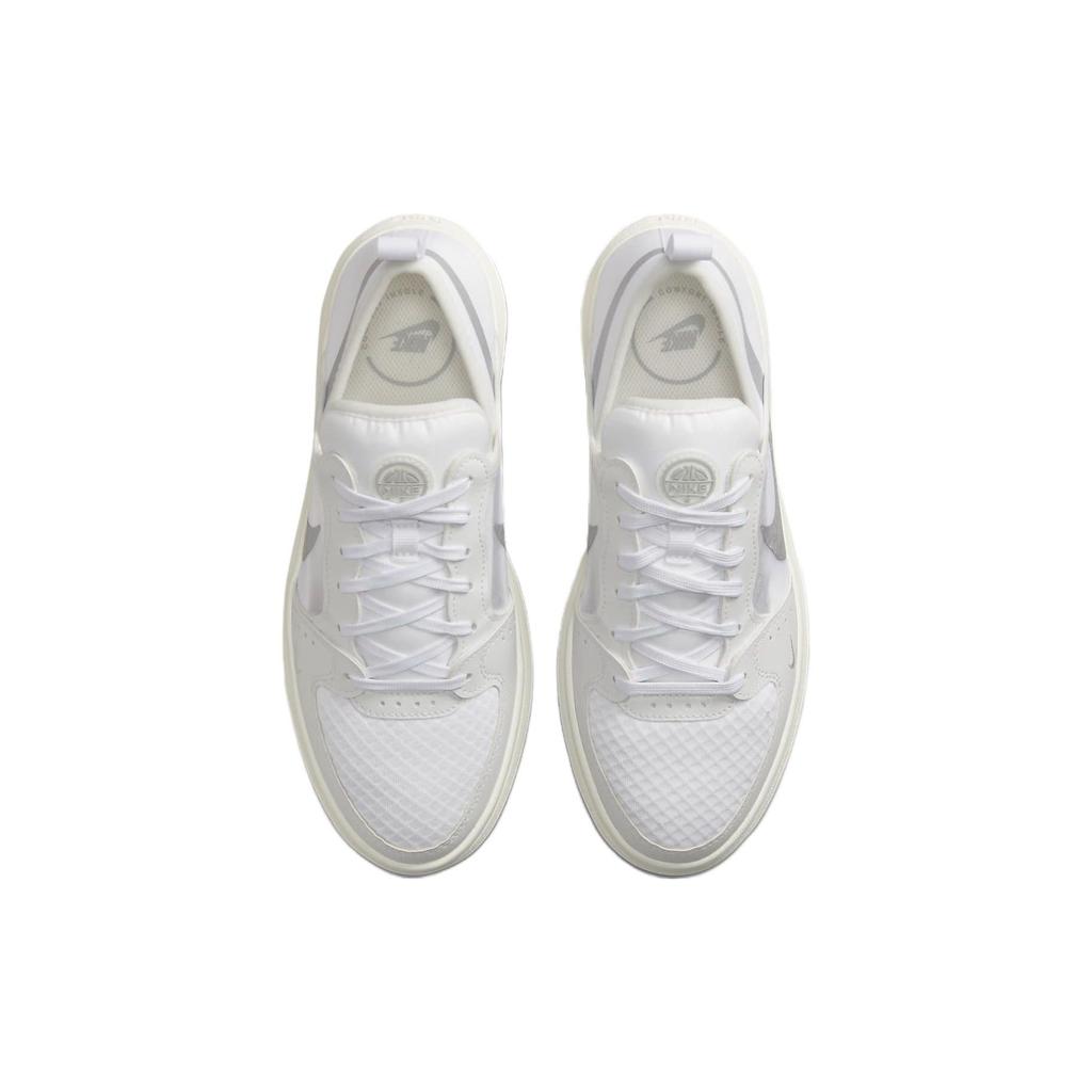 Nike Court Vision Alta White Metallic Silver Women Sneakers Sail CW6536-102