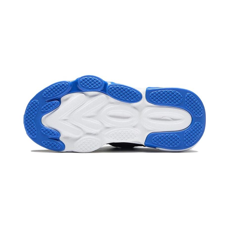 Anta Kids Round Head Knob Shock Absorbing Wear Resistant Low Top Running Shoes Kids Sneaker Black Blue Green A312329958H-3