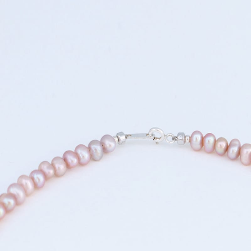 jewelCOUNTY Pink Snow Pearl Bracelet 925 Silve