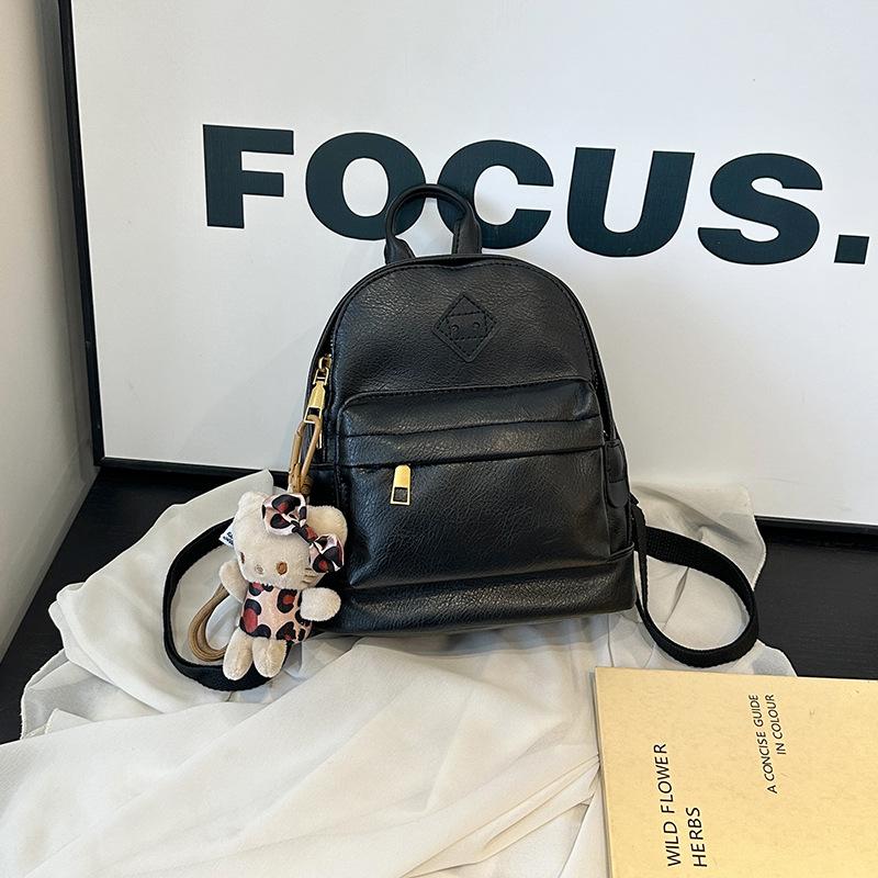 

Модная женская сумка-рюкзак, новый универсальный однотонный маленький рюкзак для путешествий и игр no pendant