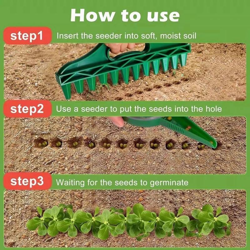 Seeds Spreader Seed Spacer and Seeder Tool Gardening Drilling and Loosening Tools Soil Puncher Loosening Gardening Accessories