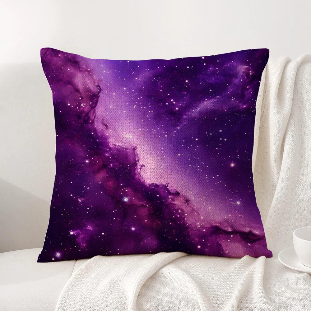 Classic Starry Sky Cushion Cover Natural Linen Organic Fabric DoubleSided Printing Sofa Home Decor Gift Pillow Cover