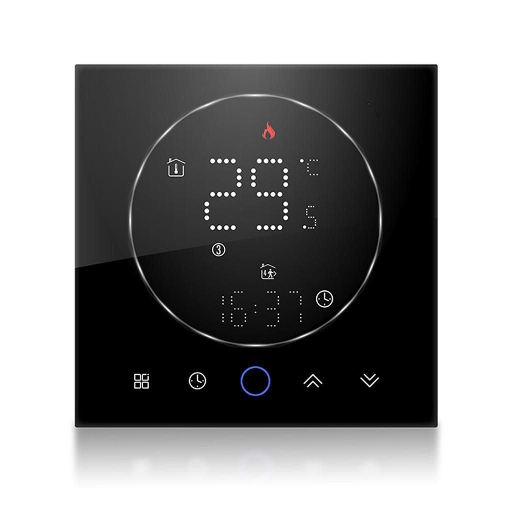 Smart Thermostat LED Screen Water Heating Control 13mm Recessed Programmable Thermostat for Home Room AC95‑240V