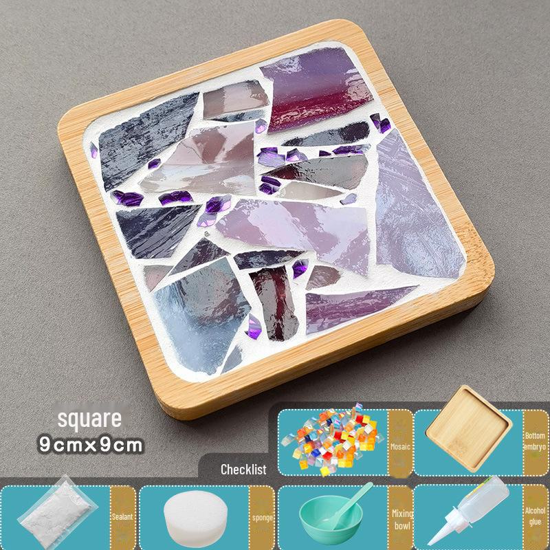 Handmade Mosaic Coaster DIY Kit for Students – Perfect for Mother's Day & Kindergarten Activities