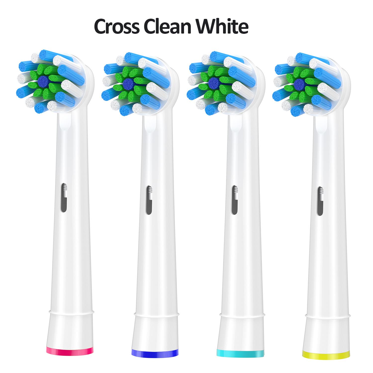 Têtes de brosse à dents de remplacement compatibles avec Oral-B, 4-12 pièces de têtes de brosse électrique pour remplacement Oral B Pro500/1000