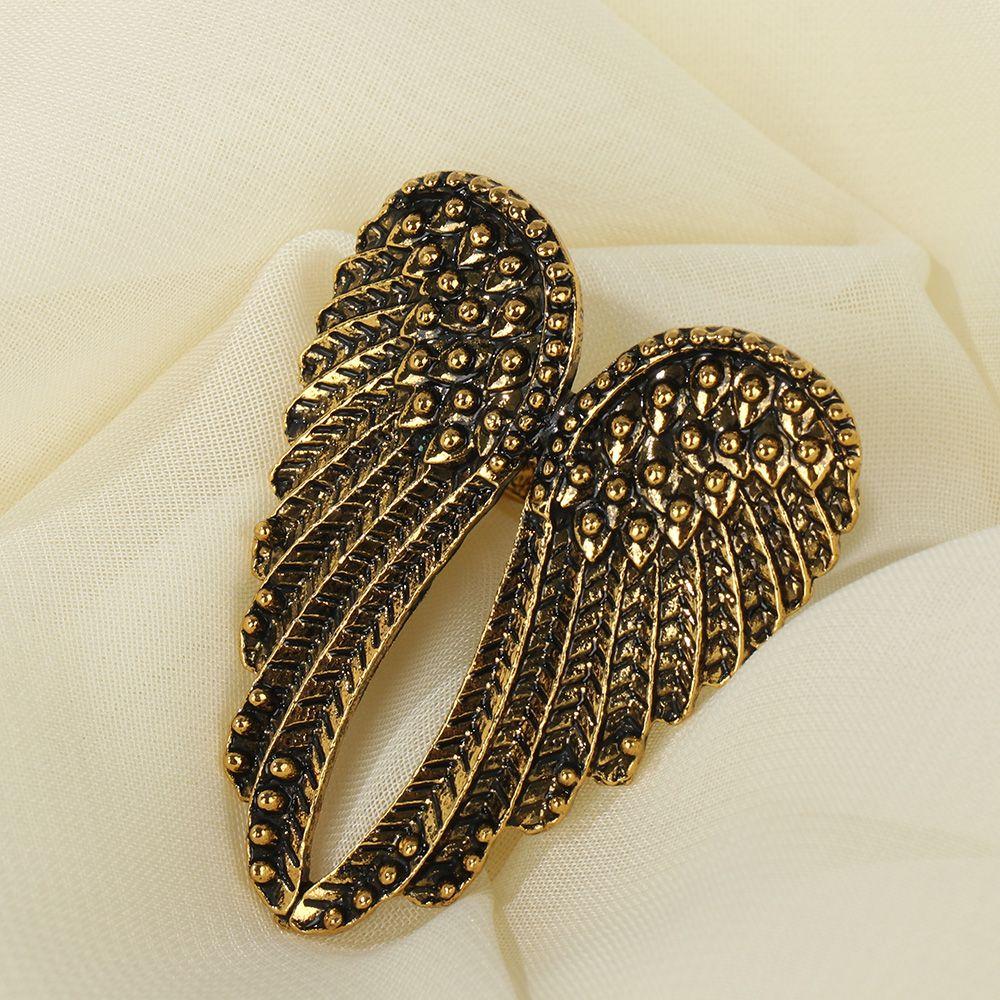 Fashion Accessories Hip Hop Women Men Punk Metal Rings Big Heart Shape Wings Angel Wings Ring Retro