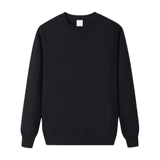 Autumn Winter Men Top O Neck Loose Pure Color Elastic Cuffs Pullover Mid Length Sport Daily Wear School Sweatshirt