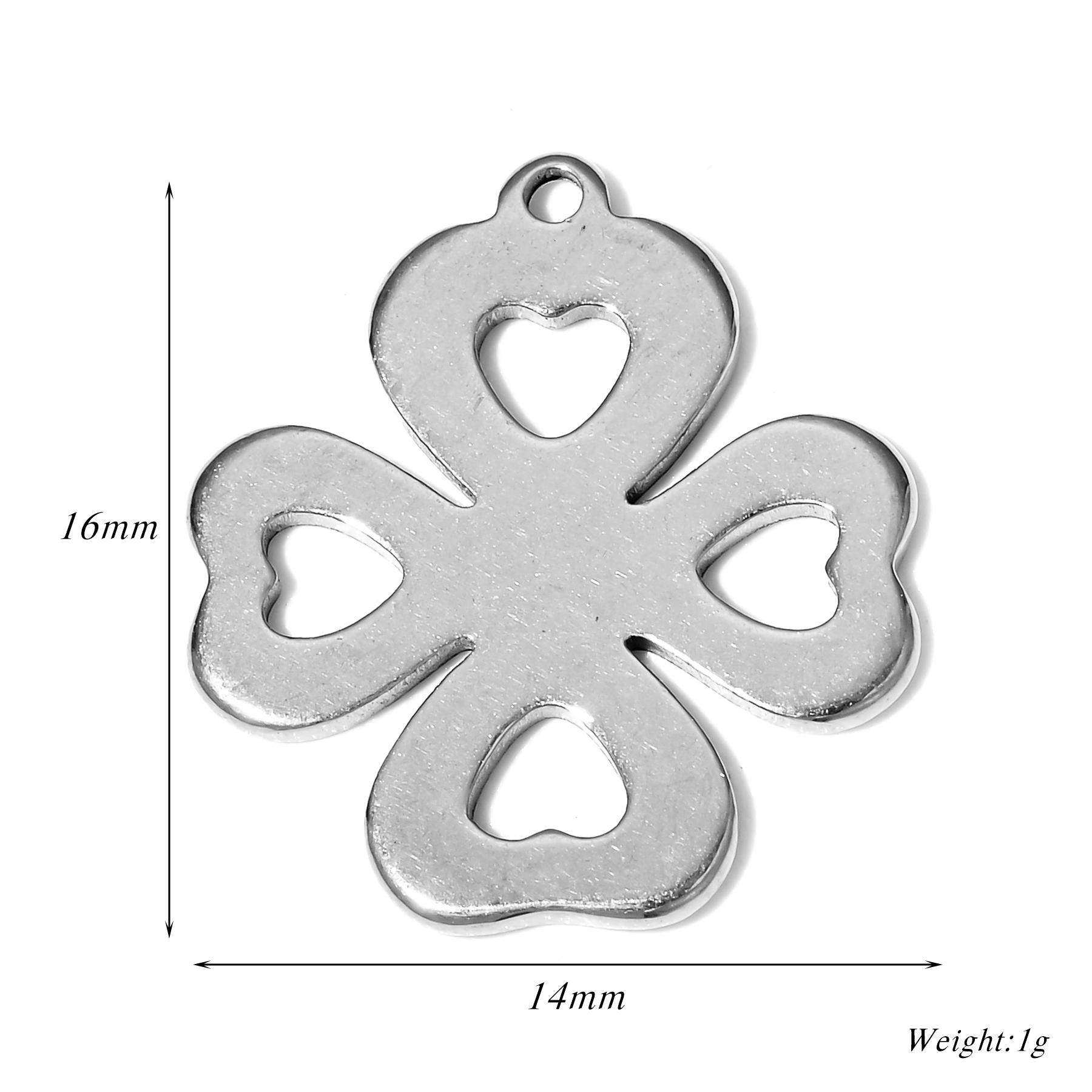 Wholesale 20pcs/lot Flower Tree Leaf Charms Stainless Steel Pendants Jewelry Making DIY Handmade Craft