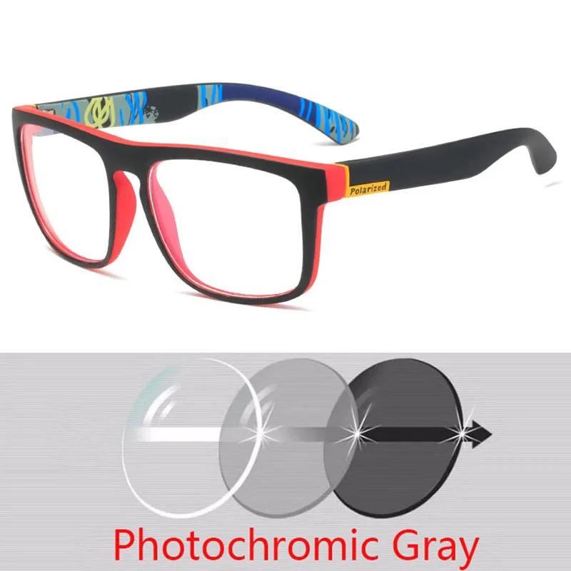 Sport Myopia Eyeglasses Men Photochromic Goggles Glasses Fashion Square Nearsighted Glasses -0.5 -0.75 -1.0 -2.0 To -6.0