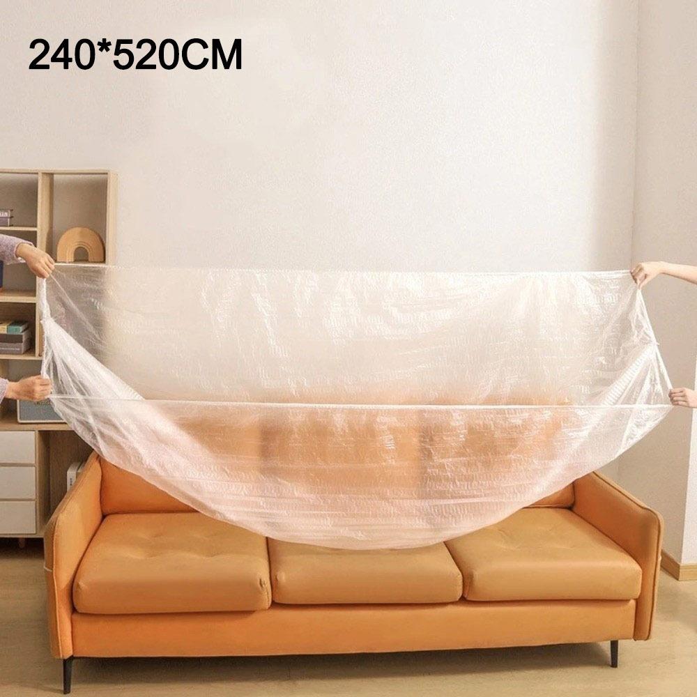 Waterproof Disposable Dust Covers Elastic Plastic Dust Film  Bed Sofa Tea Table Chair