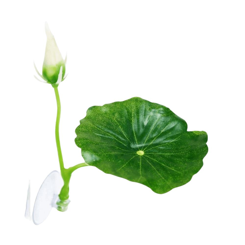Simulated Lotus Leaves Fighting Fish Resting Leaves with Suction Cup Artificial Fish Hammock Fake Plant Plastic