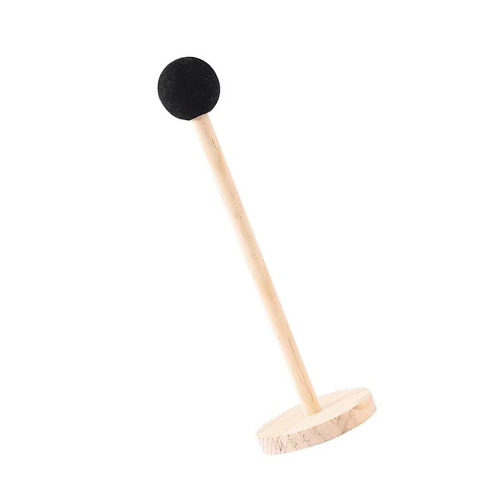 Creative Wood Hair Tie Holder Organizer Hair Accessories Storage Shelf with Sturdy Base Kids Safe Display Rack for Hair