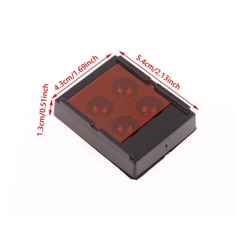 Caja de almacenamiento de carillas dentales, parche dental, caja de luz para sombreado, membrana de 4 orificios, retenedor de prótesis dental, caja para molares