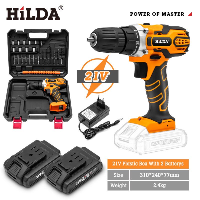 Hilda Rechargeable Lithium Multi-Function Impact Drill and Screwdriver