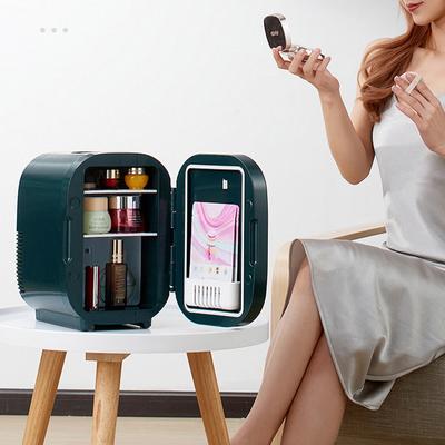 Mini lednička s LED světelnou kosmetickou kosmetikou Ledničky Makeup pro domácí kancelář a přenosnou chladničku do auta