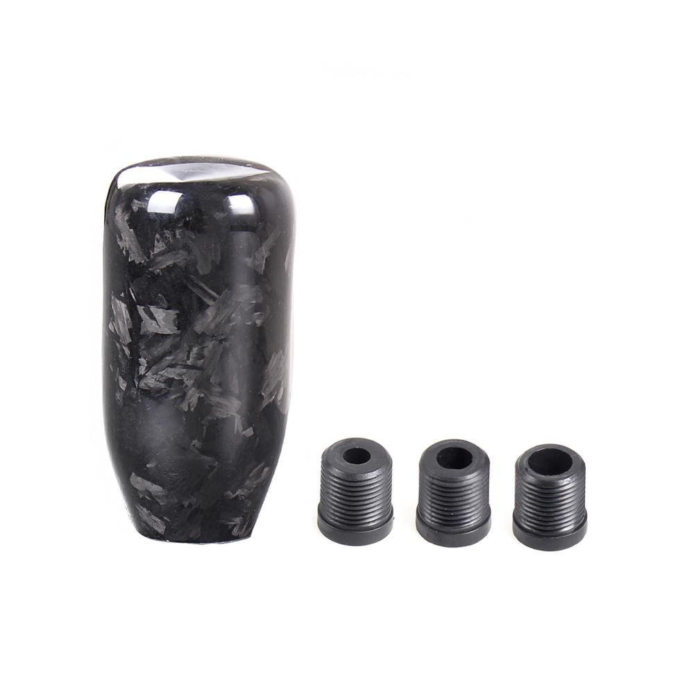 Bartoo-Universal Carbon Forged Fiber Car Gear Shift Knob Cylindrical Manual Transmission Automatic Gear Shifter Lever SFN091 чёрный