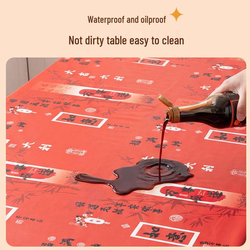 Xihe Disposable Round Oil-Proof Tablecloth