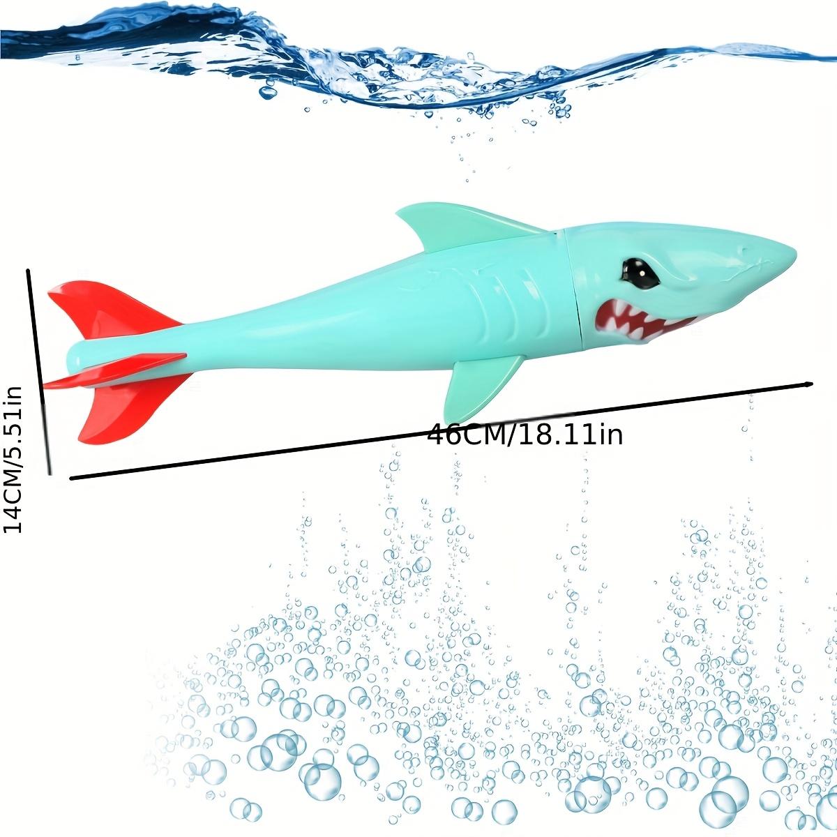 Kids Shark Pool Toys Multi-Piece Party Favor Pack, Realistic Design Underwater Swimming Pool Sharks Summer Water Toys for Kids синий