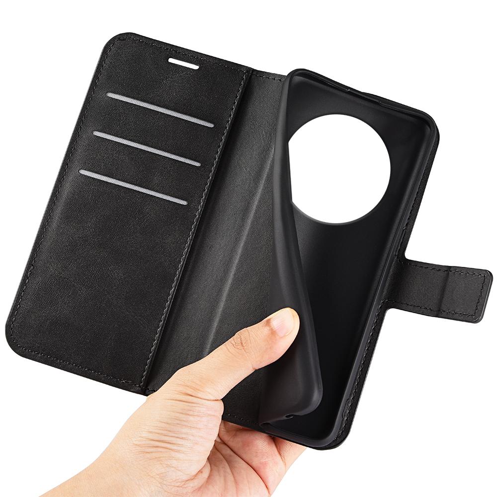 For Honor Magic7 Lite 5G/X9c 5G/X60 Pro 5G Stand Case Anti-Scratch Calf Texture Leather Phone Cover