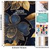 Index Tags 2026 Planner Notebook Spiral Binding Spiral Notebook  Daily Organization