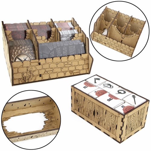 TowerRex Organizer Storage Insert Accessory Upgrade for Gloomhaven Lion's Jaws Board Game