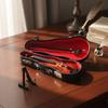 Tiny Violin Instrument Model with Bow Stand Support World's Tiniest Violin Miniature Violin Model for Decorating Dollhouse Home