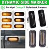 2Pieces Dynamic LED Fender Side Marker Turn Signal Indicator Repeater Light For Opel Omega B Stufenheck Caravan 1994-2003