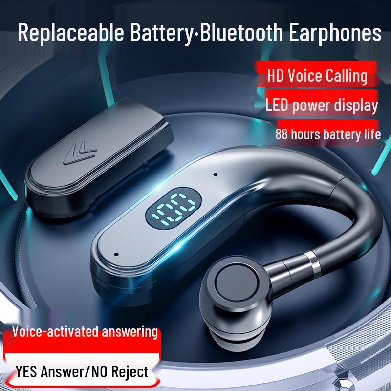 

X5 Car Bluetooth Headset: Clip-on, Single Ear, 5.2 Bluetooth, Long Battery Life, Dual Replaceable Batteries. X5 Dedicated Battery (1 piece)