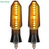 2Pcs Motorcycle LED Turn Signal Lights Mini Amber Flashing Light Blinker Turn Signal Lamp 12V Moto Indicator Accessories