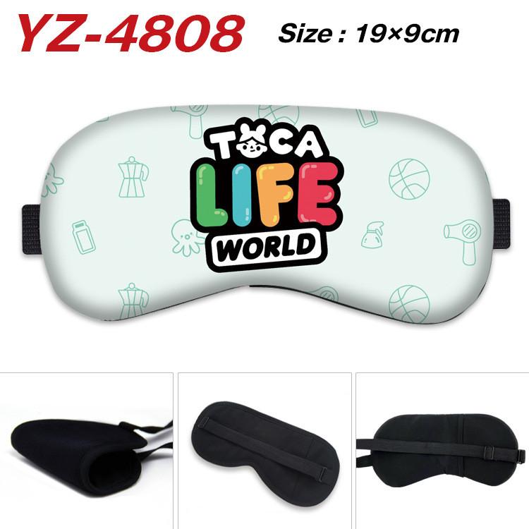 Toca Life World Spausdinta Blackout Miego Akių Kaukė Akių Dangteliai