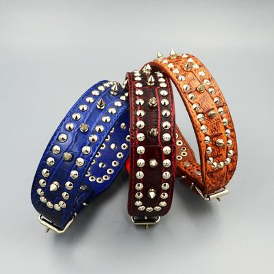 Pet Collar Dog Leather Rivet Collar Collar Large Dog