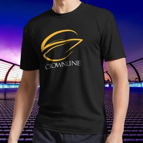 New Shirt Crownline pocket Logo T-Shirt Funny American Usa Unisex Size S-5XL 3XL