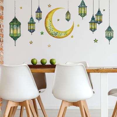 Lampadario Vintage Verde Decorazione da Appendere Luna Camera da Letto Soggiorno Studio Arredamento Casa Adesivi Murali