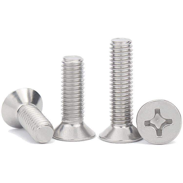 304 Stainless Steel Phillips Flat Head Countersunk Machine Screw