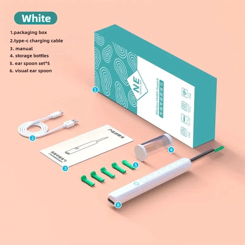 Wireless Wifi Ear Pick Otoscope Camera Luminous Ear Wax Cleaner Teeth Oral Inspection Health Care Tool