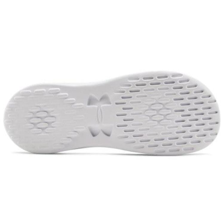 Under Armour Playmaker Fixed Strap Comfortable Rubber Sole Slide Sandals Women sandals Silver Gray 3000063-002