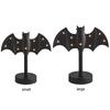 Bat-Shaped Candlestick with LED Twinkle Light Halloween Candle Stick Holder Halloween Decorations for Party Home