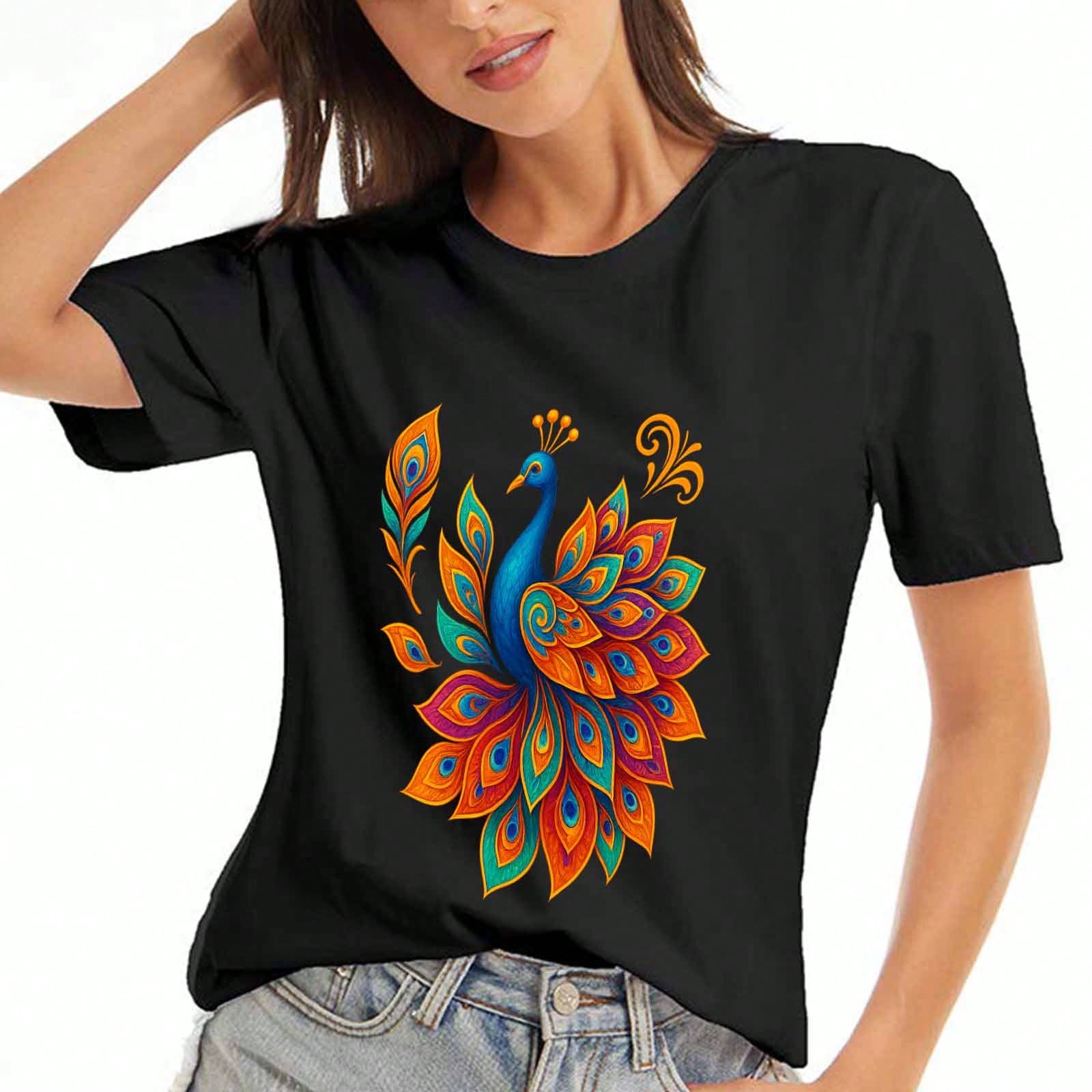 Elegant Heron unisex Cotton T Shirt, Premium Cotton Graphic Print, Durable, Casual And Stylish, Featuring A Graceful Blue Heron Silhouette Against A V S разноцветный