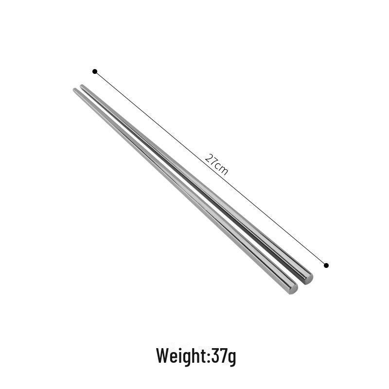 Non-Slip Insulated Stainless Steel Chopsticks for Hot Pot & BBQ