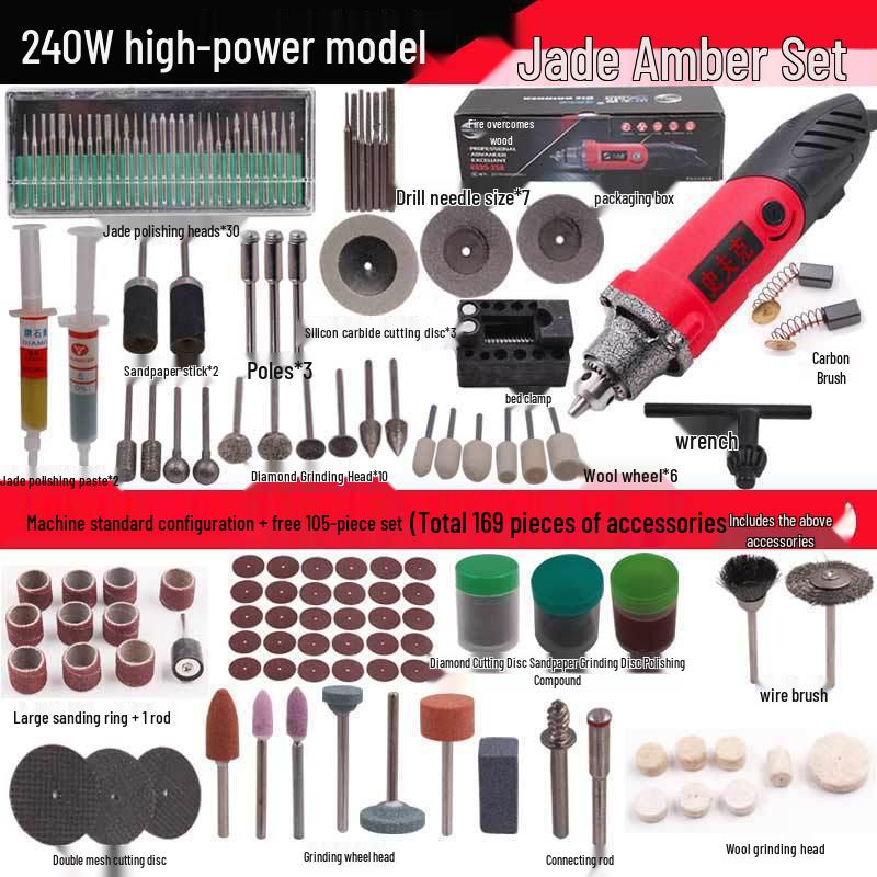 Copper Electric Grinder Pen for Wood, Jade, and Root Carving – Miniature Electric Drill and Grinding Tool