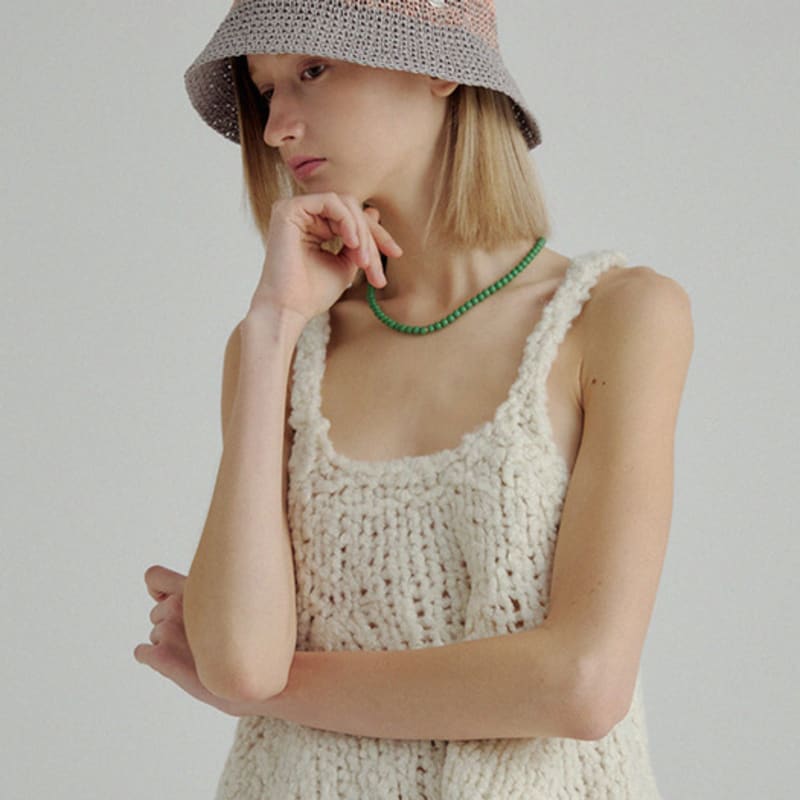 

Вязаная панама Марчен с градиентом_2 цвета beige