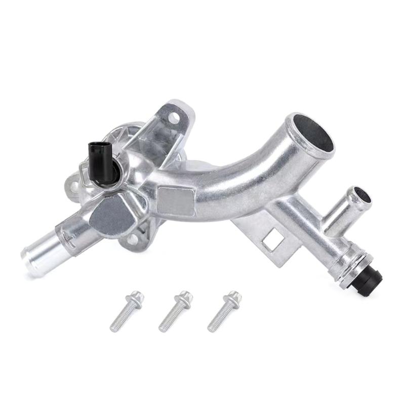 Auto Car Temperature Control Thermostat Housing Engine Coolant Three Way Connector Compatible for 1.4L 25193922 55565334