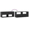 Vidaxl Szafka Pod Tv, Czarna, 100X31X39,5 Cm, Materiał Drewnopochodny