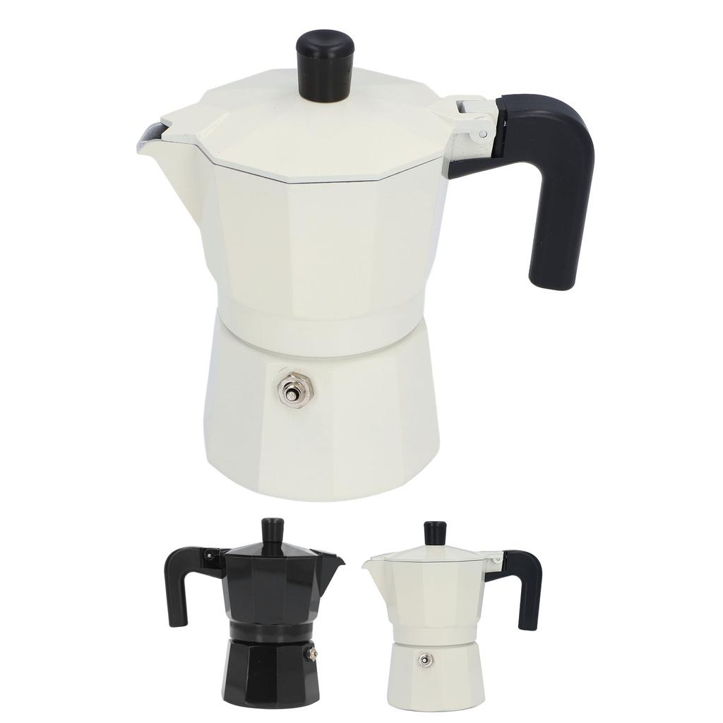 100ML Herd Kaffeemaschine Doppelventil Aluminiumlegierung Herd Kaffeemaschine Maker Topf für Kaffee
