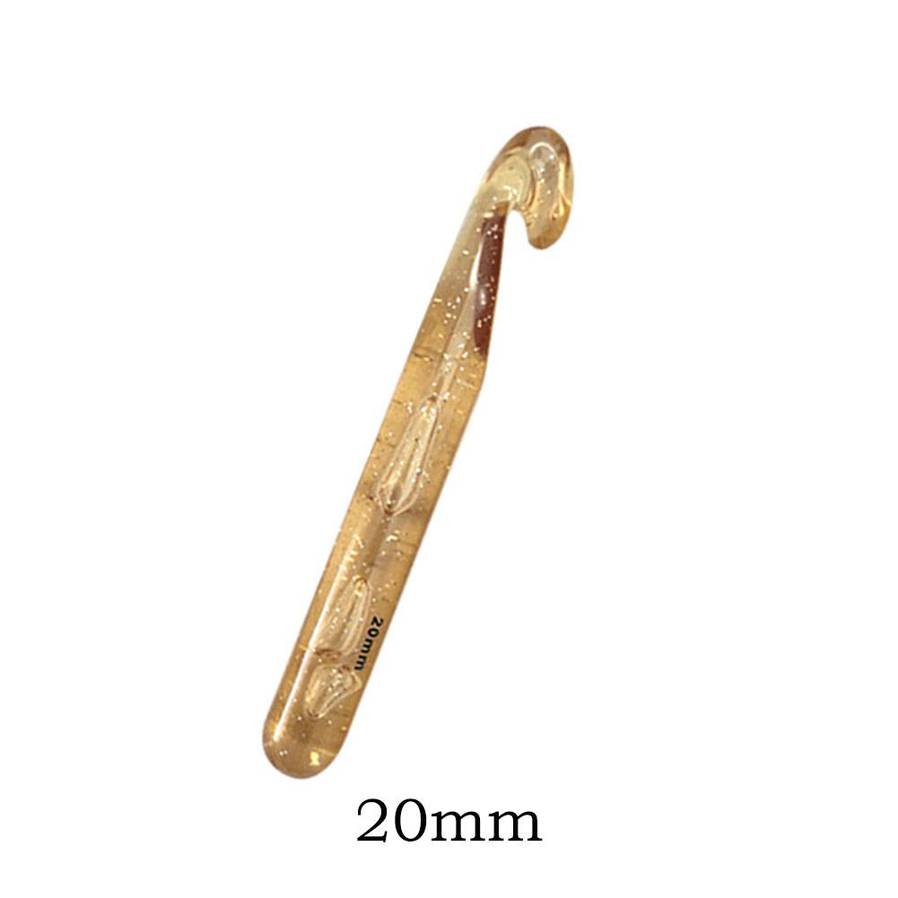 

DIY Sewing Tools Crochet Hook Large Size Transparen 1*12MM*170MM 18MM*170MM 20MM*170MM Handle Knitting Needles Set