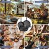 1Pcs Cast Iron Skillets Non Stick Frying Pans Griddle Egg Pan Round Suitable for Indoor Outdoor Stove Grill Kitchen Utensils