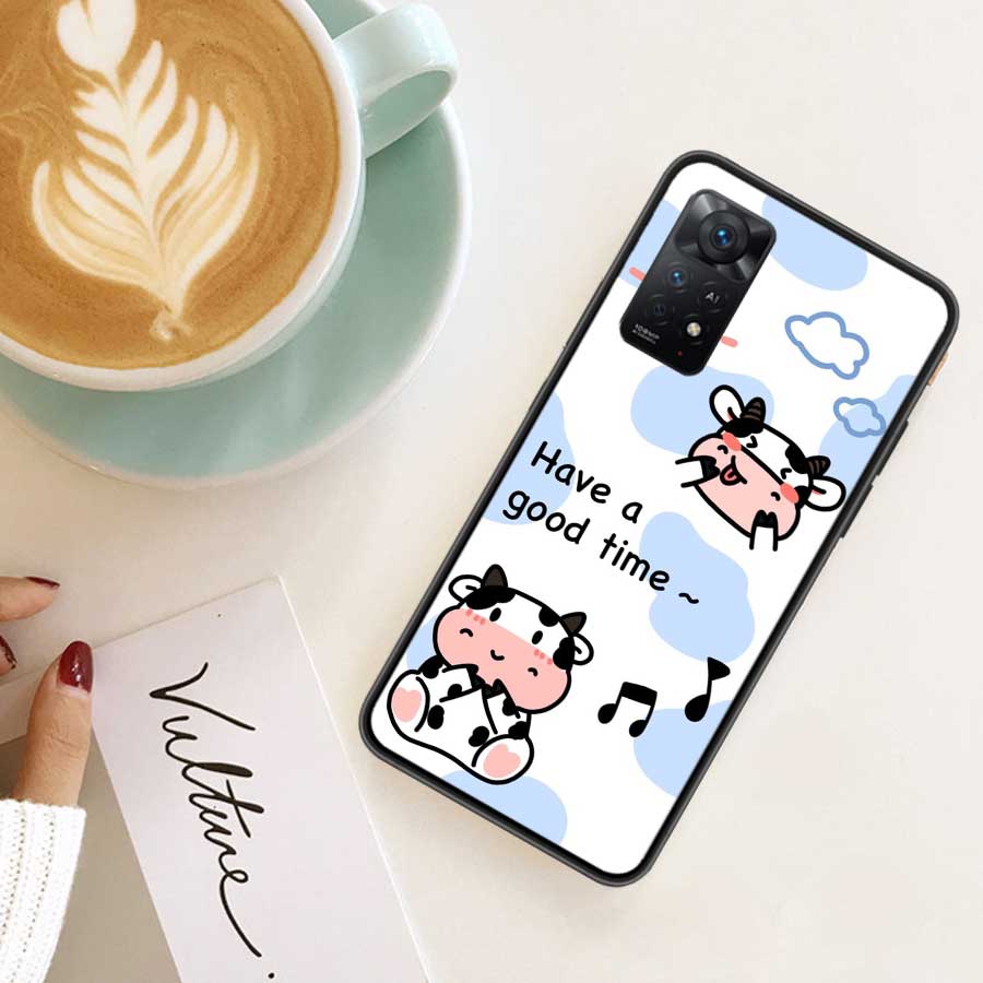New Cute cow print Phone Case For Redmi Note 13 Pro 5G Plus 12 12C 10 10A 10C 9 9A 9C 9T 8 8A K60 K70 Pro Xiaomi Cover 7 7A 6 6A