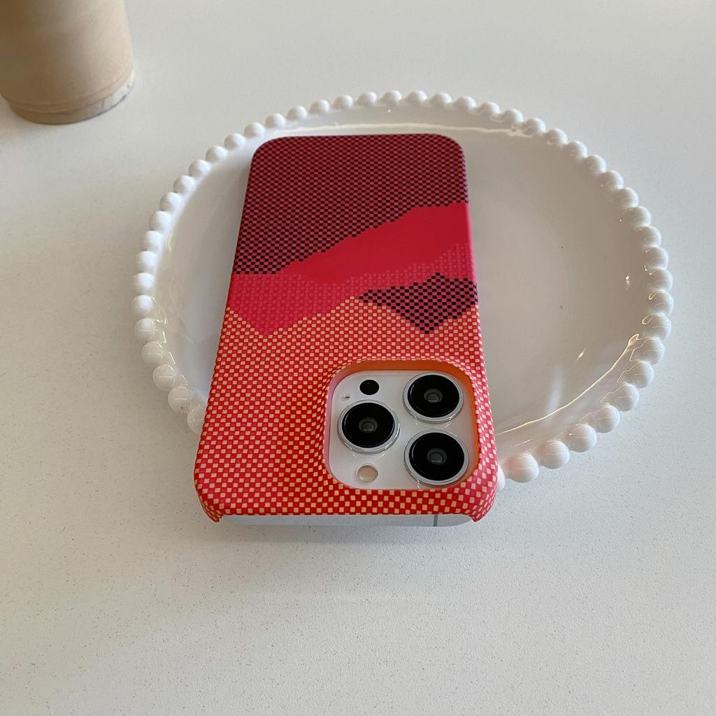 For iPhone 15 Pro Max Case Water Transfer Printing Drop-Proof PC Cell Phone Cover